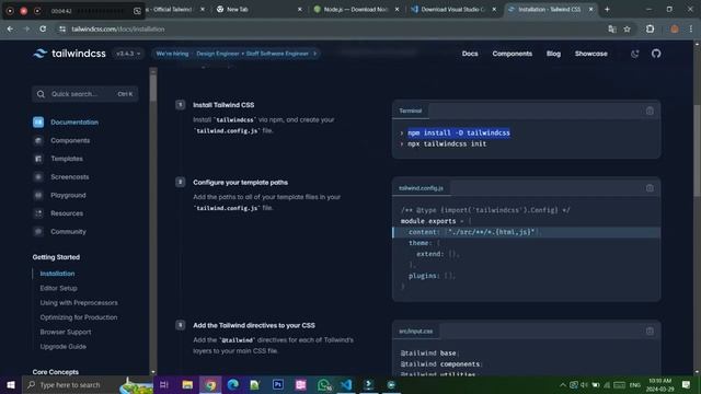 How to Set up Tailwind CSS Project for Beginners смотреть онлайн