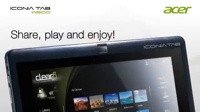 Acer Iconia Tab W500 Official video.mp4 смотреть онлайн
