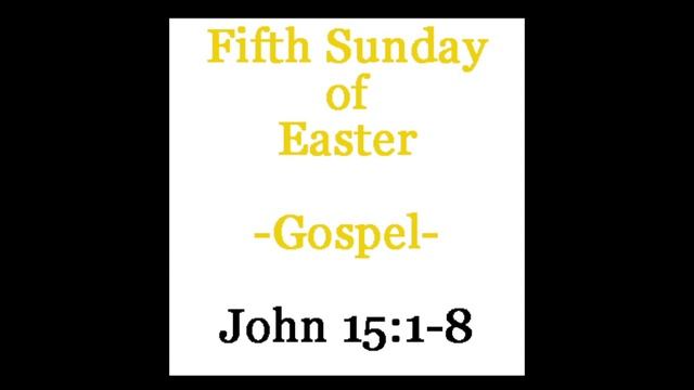 Gospel Reading for the Fifth Sunday of Easter, Year B смотреть онлайн