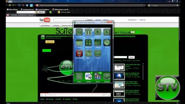 How to diplay your iPod screen on you computer screen with UVNC (black screen fixed) смотреть онлайн