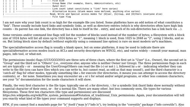 Unix & Linux: What do the fields in ls -al output mean? (4 Solutions!!) смотреть онлайн