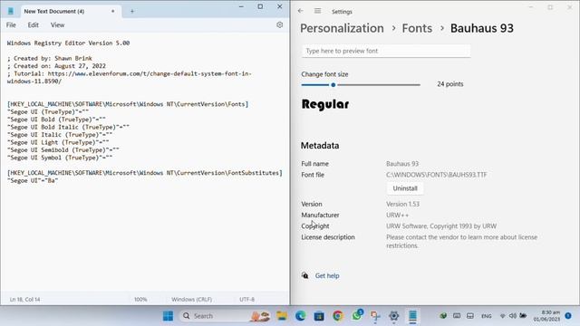 How to change font in windows 11#windows11 смотреть онлайн
