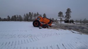 Шерп Макс все таки выходит на лед!  Уж думал совсем вездеход испоганили.