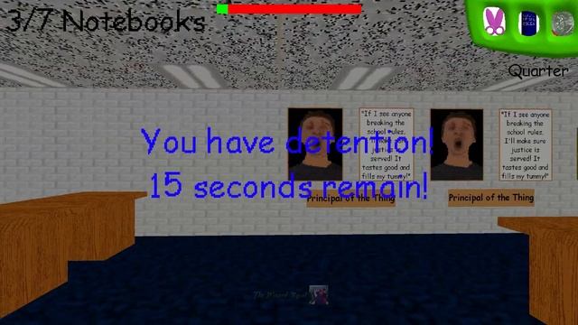 No exit in the halls! | Principal Take Over The School! [Baldi's Basics Mod] смотреть онлайн