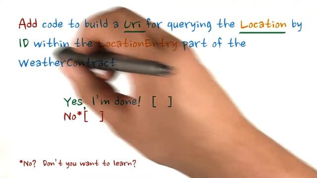 Adding LocationEntry with ID UriBuilder - Developing Android Apps смотреть онлайн