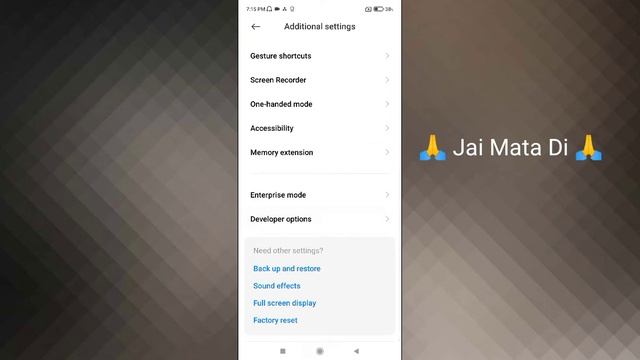 Redmi 9 Power Current Time Refresh Rate Setting