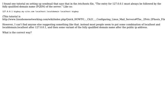DevOps & SysAdmins: Sendmail /etc/hosts and DNS ... what is the correct way? смотреть онлайн