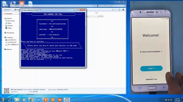 Bypass Google Account Verification SAMSUNG J5,J7,A5,A7,A8,S6,S7,S8 ANDROID 7.0 AND Above смотреть онлайн