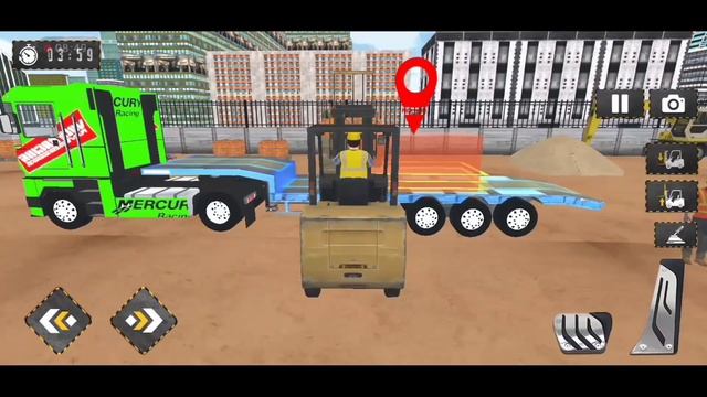 City Construction JCB Backhoe 3D - Heavy Crane Driving Simulator - Android Gameplay смотреть онлайн