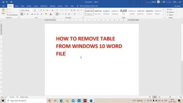How to Delete Rows and Columns MS Word in Windows 10 ||Deleting rows and columns in a table смотреть онлайн