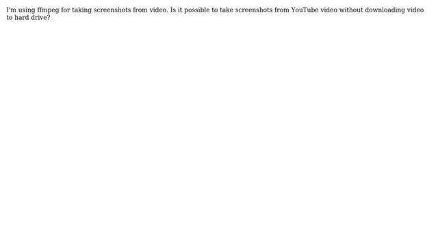 Processing YouTube video in ffmpeg смотреть онлайн