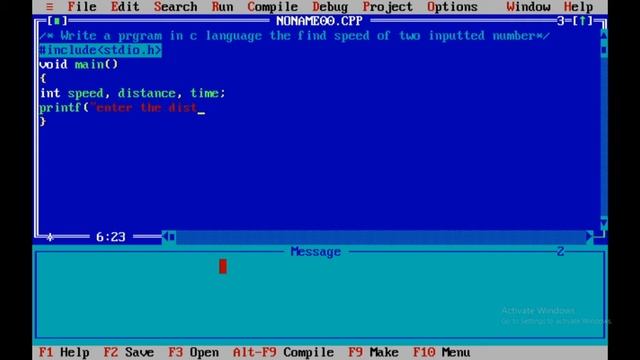 Write a program in c the find speed of two inputted number. смотреть онлайн