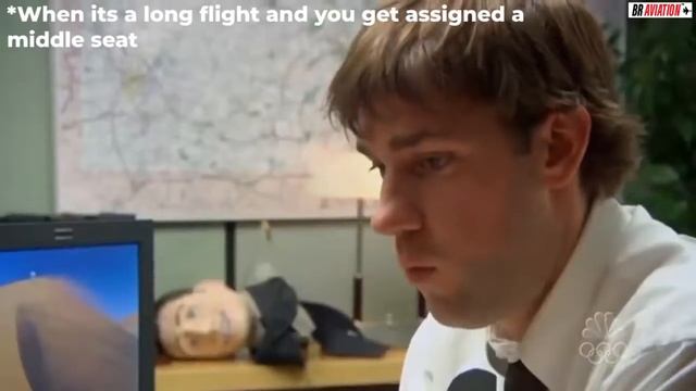 When its a long flight and you get assigned the middle seat смотреть онлайн
