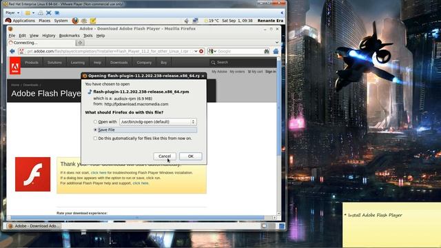 Downloading and Installing Adobe Flash Player in RHEL 6.3 смотреть онлайн