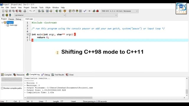 How to Download AND Install DEV C++ v5.11 on Windows 10 | C Language LECTURE – 7 | смотреть онлайн