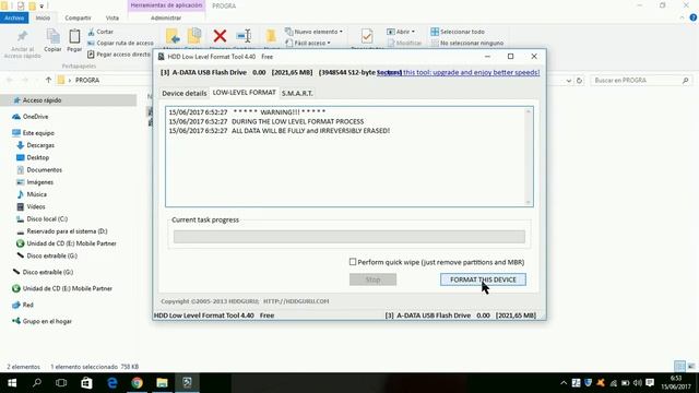 HDD LLF LOW LEVEL FORMAT TOOL