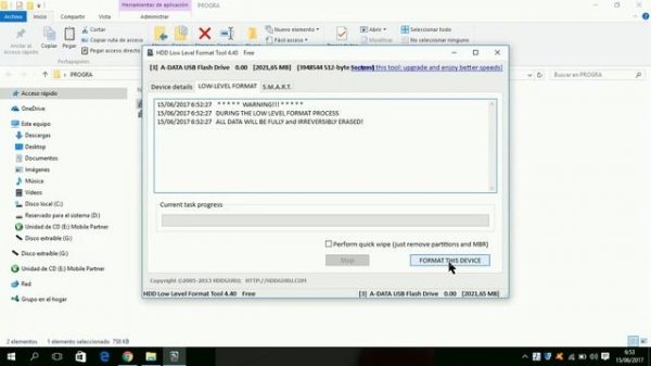 HDD LLF LOW LEVEL FORMAT TOOL
