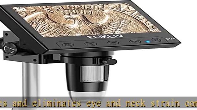 Elikliv EDM4 4.3" Coin Microscope, LCD Digital Microscope 1000x, Coin Magnifier with 8 Adjustable L смотреть онлайн