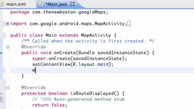 Android Application Development Tutorial - 131 - Displaying The MapView