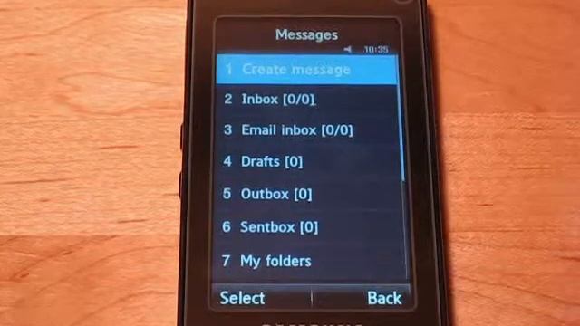 Samsung SGH F490 interface review смотреть онлайн