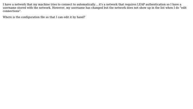 Ubuntu: Where are the network manager configuration files? смотреть онлайн
