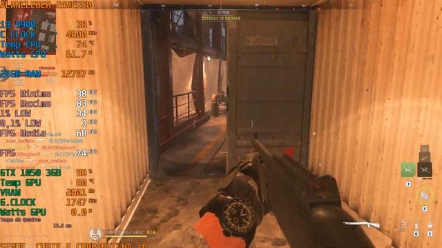 Call of Duty Modern Warfare 2, teste em Português PT-BR! GeForce 1050 (3GB) Notebook 2AME550 смотреть онлайн