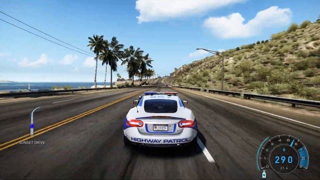 Need For Speed Hot Pursuit - Police Jaguar XKR - Free Gameplay Video 2K 30FPS
