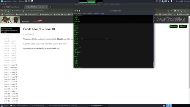 Bandit Level 9 to Level 10 Walkthrough - Read the Strings File | #linux #ethicalhacking #ctf смотреть онлайн