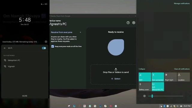 How to Share Files From Android to PC Using Nearby Share | Mobile to Laptop | Windows 10 &11 Tamil смотреть онлайн