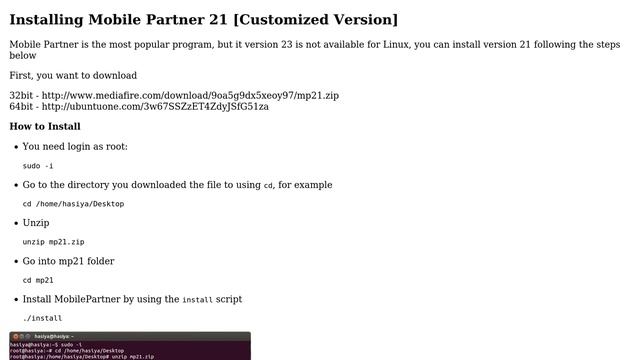 Ubuntu: How to Install Huawei Mobile Partner 21 in Ubuntu? смотреть онлайн