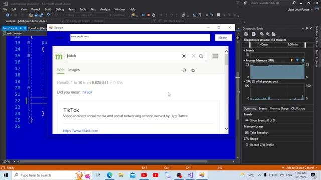 C# Google = WebBrowser.Navigate(textBox.Text) смотреть онлайн