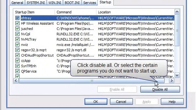 How to disable start up programs смотреть онлайн