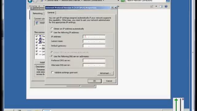 How to change the static IP address on a Microsoft Windows 2008 server смотреть онлайн