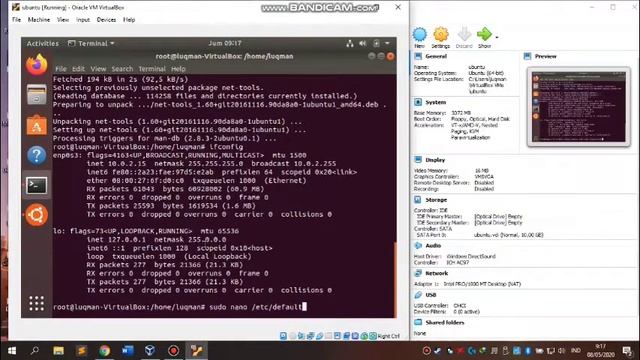 Mengatur DHCP server pada Ubuntu 18.04.4 смотреть онлайн