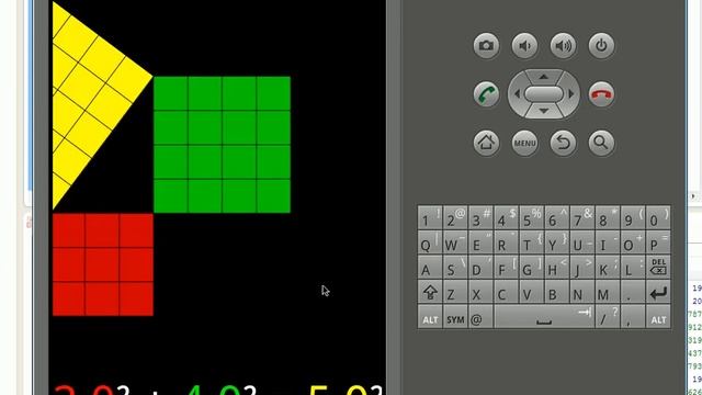 Touch Pythagoras (on Android emulator) v.1.0.2 смотреть онлайн