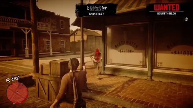 Lawman FALLS THROUGH saloon WINDOW in Red Dead Redemption 2 смотреть онлайн