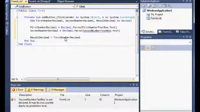 using variables in a VB.NET program смотреть онлайн
