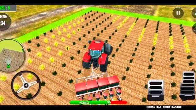 Real Farm Tractor Driving Games - Farming Tractor 3D - 2024 Android Gameplay смотреть онлайн
