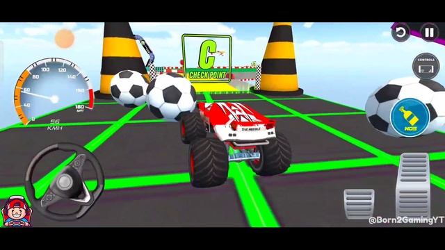 NEW Impossible Race Ramp - Monster Truck Game - Android Gameplay #8 смотреть онлайн