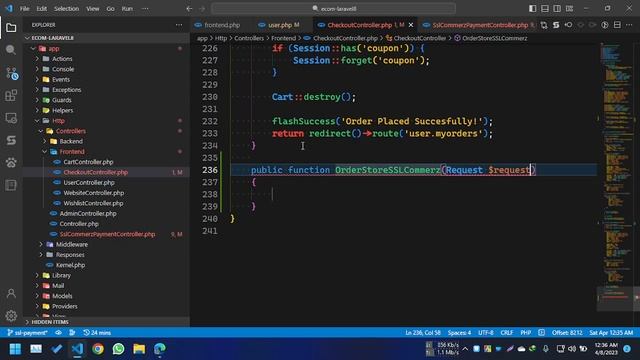 SSLCommerz payment gateway add to Laravel Ecommerce project 2023 смотреть онлайн