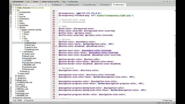 Using Less in Adapt's Vanilla theme смотреть онлайн