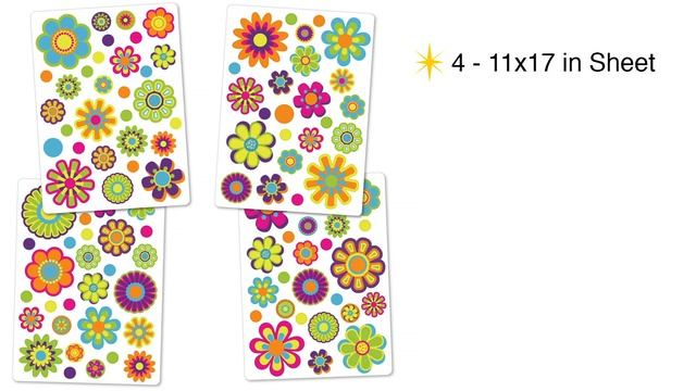 Mod Flower Sticker & Decals for Interior Decorating смотреть онлайн