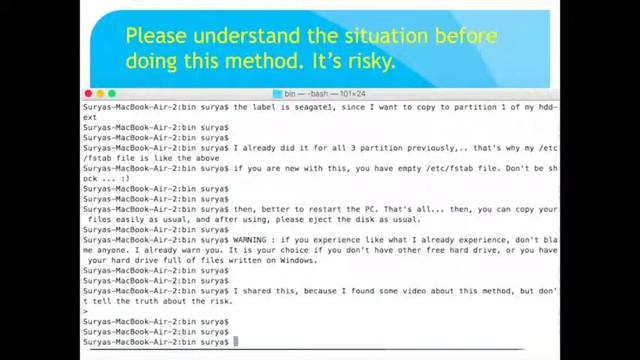 Method #3: Mac copy to hard drive NTFS Windows: edit fstab file смотреть онлайн