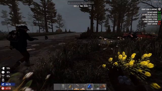 Прохождение 7 Days to Die Серия 3 "Много шмоток и чужой урожай" смотреть онлайн