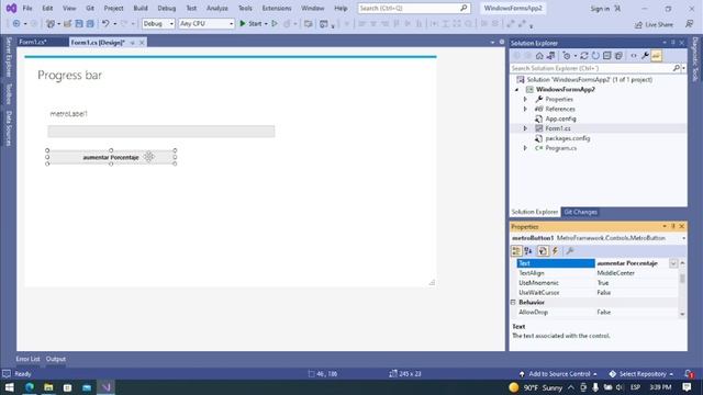 Visual studio | Progress bar | Barra de progreso Facil de implementar смотреть онлайн