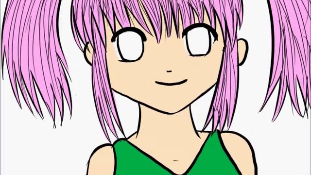 Drawing Anime Girl Using Paint Tool SAI смотреть онлайн