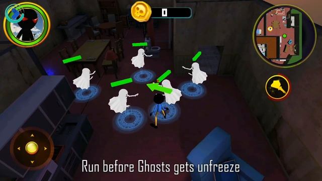 Haunted Hotel Shadow Escape 3D - Stickman Ghost Fight Part 1 - Android Gameplay HD смотреть онлайн