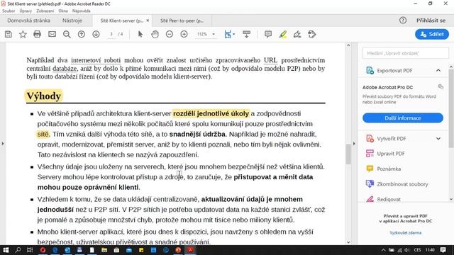 Sítě - 4 1 Sítě Peer To Peer, Klient   Server, Internet
