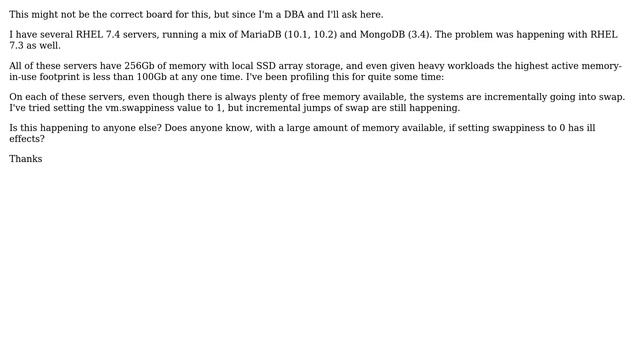 Databases: RHEL 7.4, heavy workload(s) and SWAP usage (2 Solutions!!) смотреть онлайн