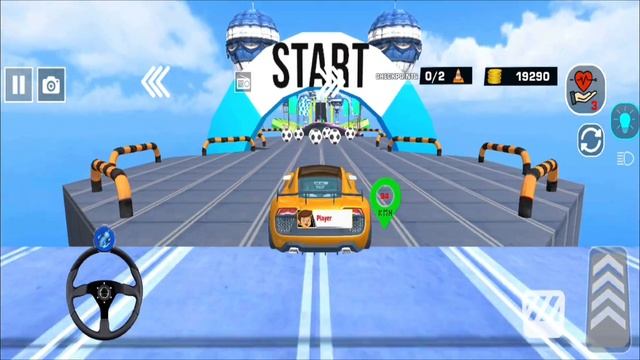 Extreme Ramp Stunt Car Game Simulator - Impossible Sport Racing Car - Android Gameplay смотреть онлайн